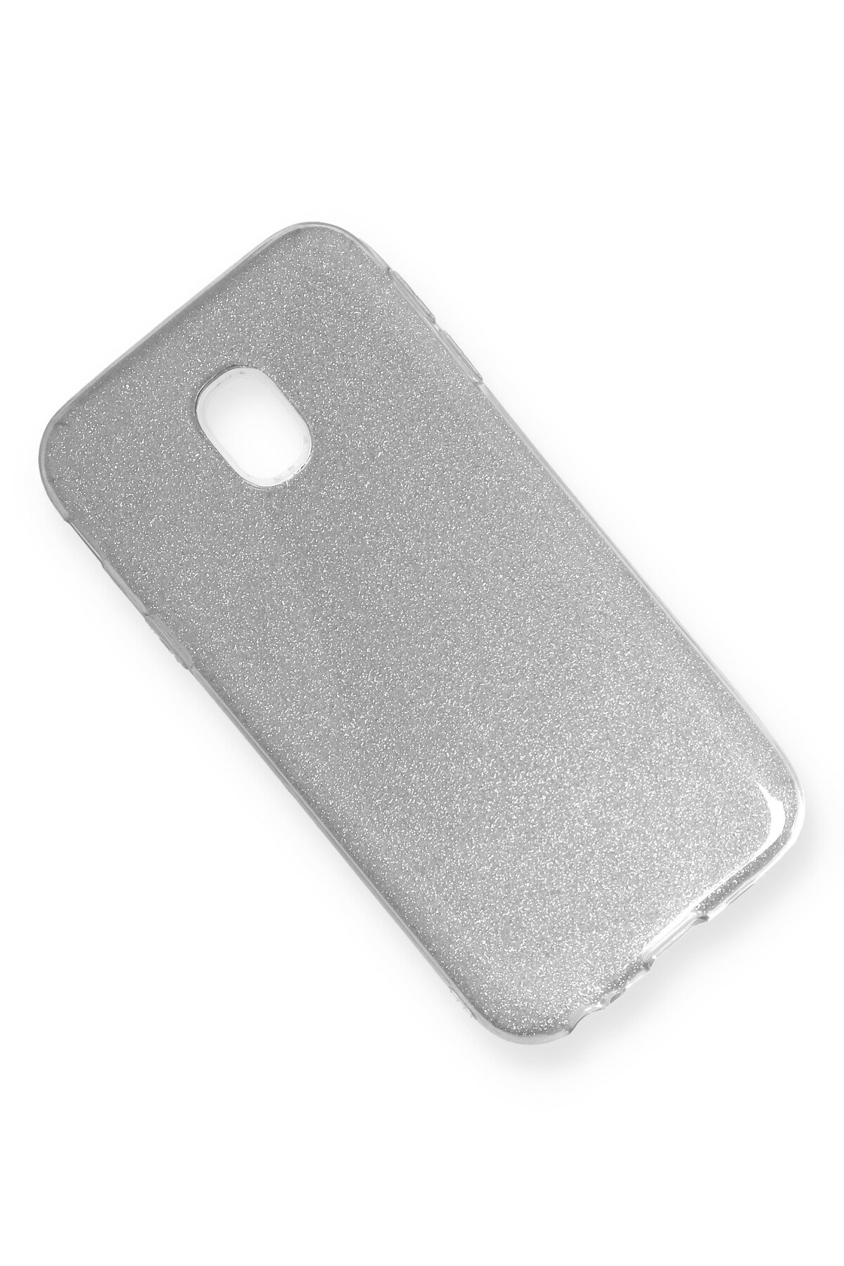 Newface Samsung Galaxy J3 Pro / J330 Kılıf Simli Katmanlı Silikon - Gold