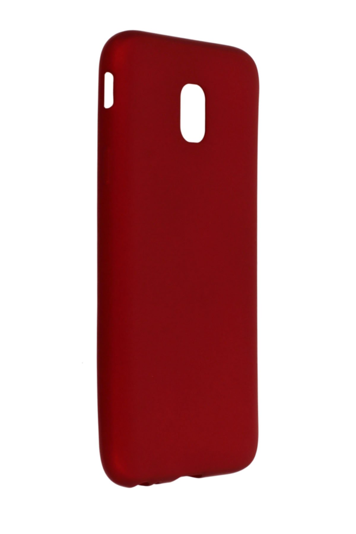 Newface Samsung Galaxy J3 Pro / J330 Kılıf Simli Katmanlı Silikon - Kırmızı