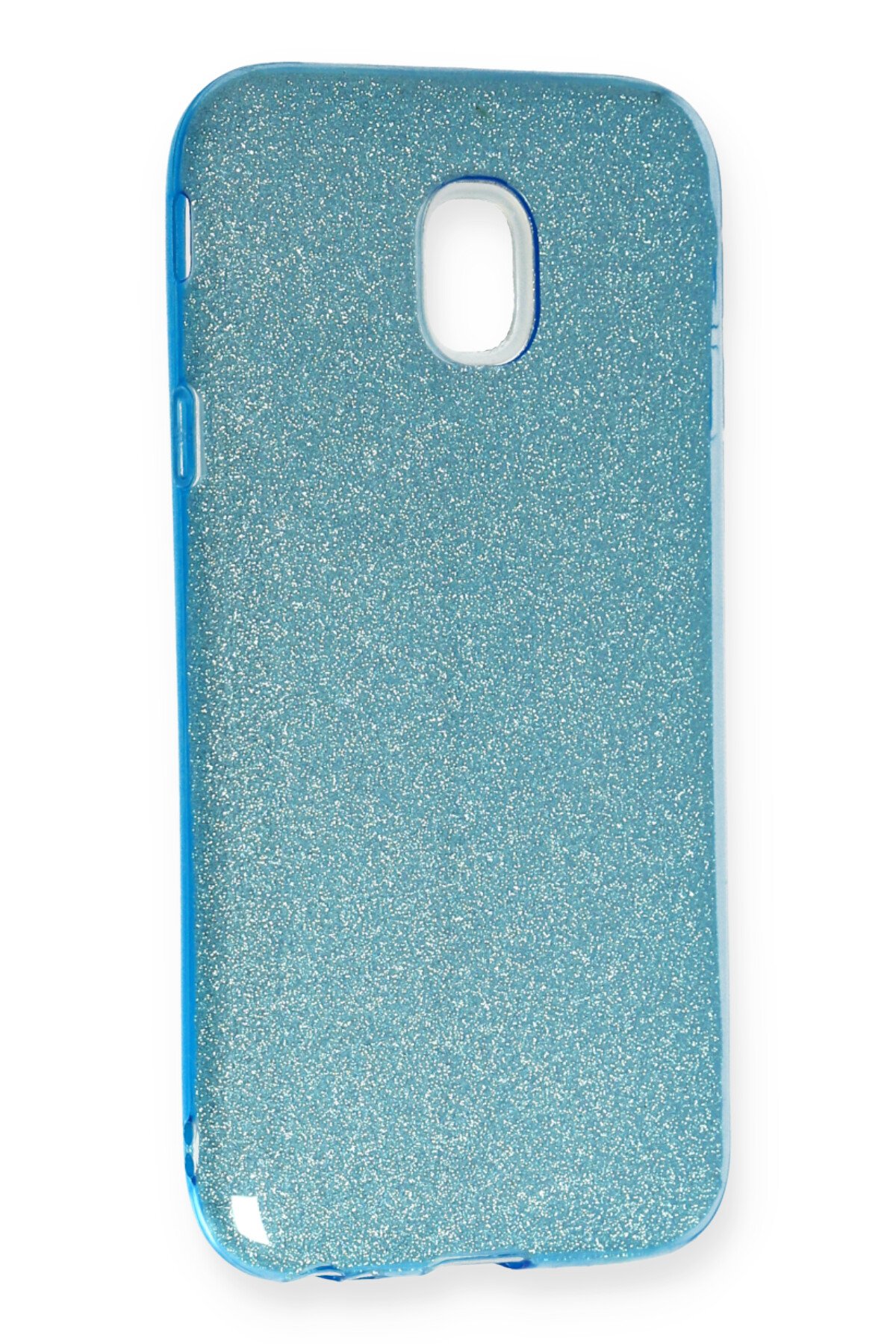 Newface Samsung Galaxy J5 Pro / J530 Kılıf Simli Katmanlı Silikon - Kırmızı