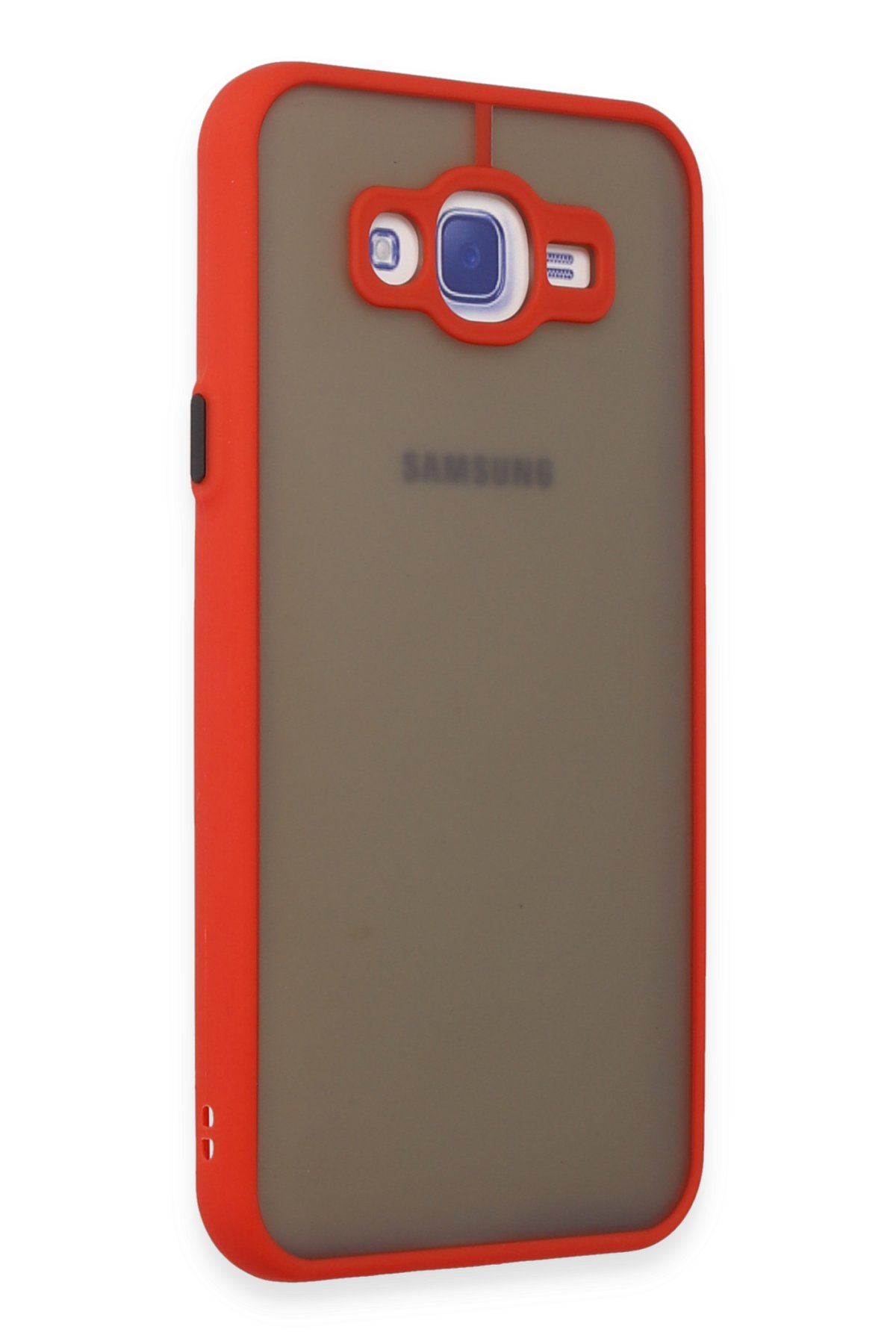 Newface Samsung Galaxy J7 Kılıf Palm Buzlu Kamera Sürgülü Silikon - Lila