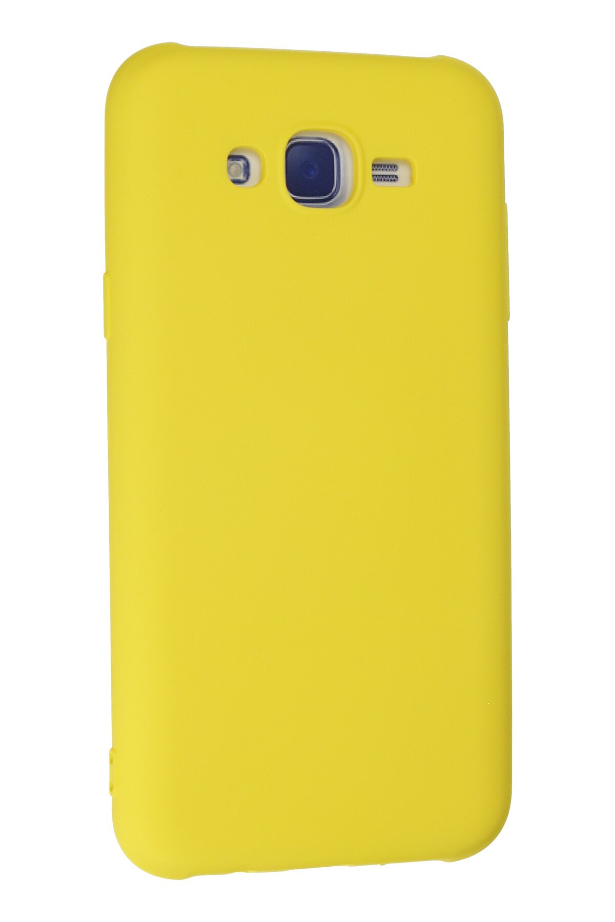 Newface Samsung Galaxy J7 Kılıf Platin Silikon - Mavi