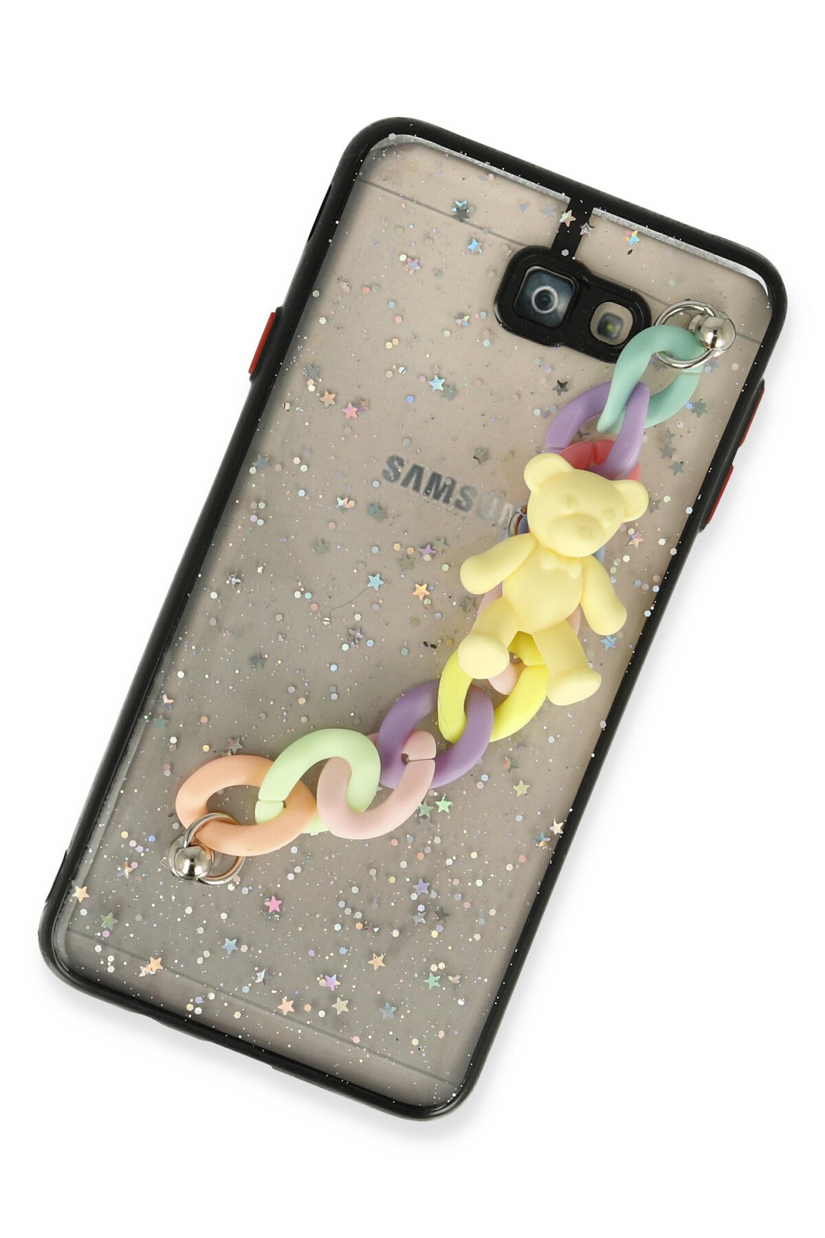 Newface Samsung Galaxy J7 Prime Kılıf Nano içi Kadife Silikon - Sarı