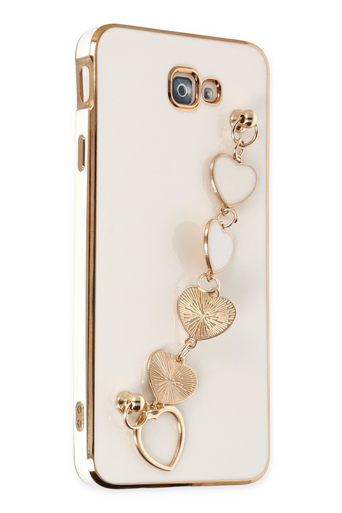 Newface Samsung Galaxy J7 Prime Kılıf Esila Silikon - Beyaz