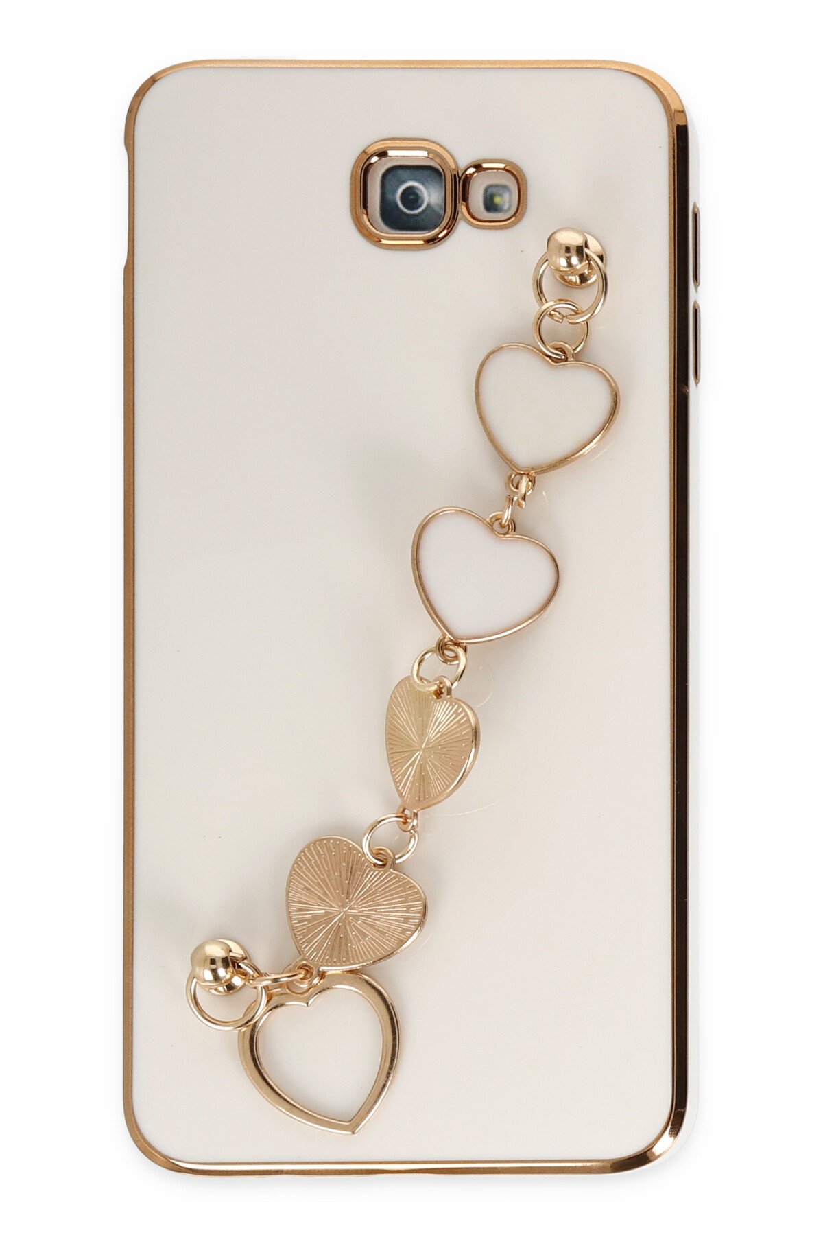 Newface Samsung Galaxy J7 Prime Kılıf Esila Silikon - Beyaz