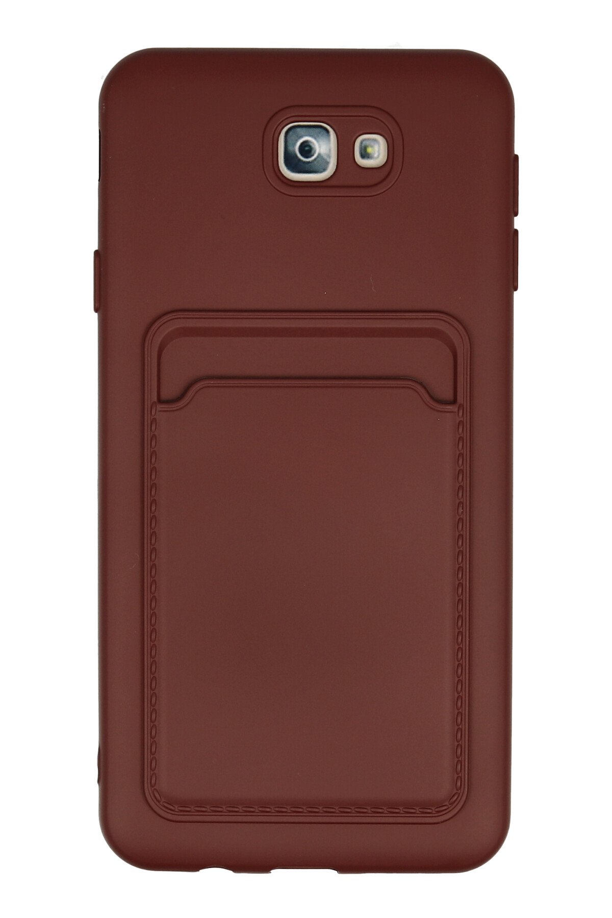 Newface Samsung Galaxy J7 Prime Kılıf Nano içi Kadife Silikon - Turuncu