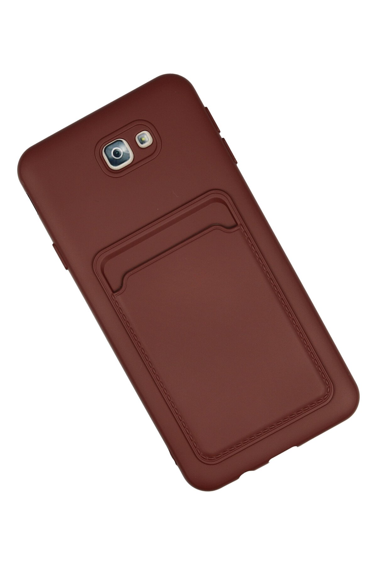 Newface Samsung Galaxy J7 Prime Kılıf Nano içi Kadife Silikon - Turuncu