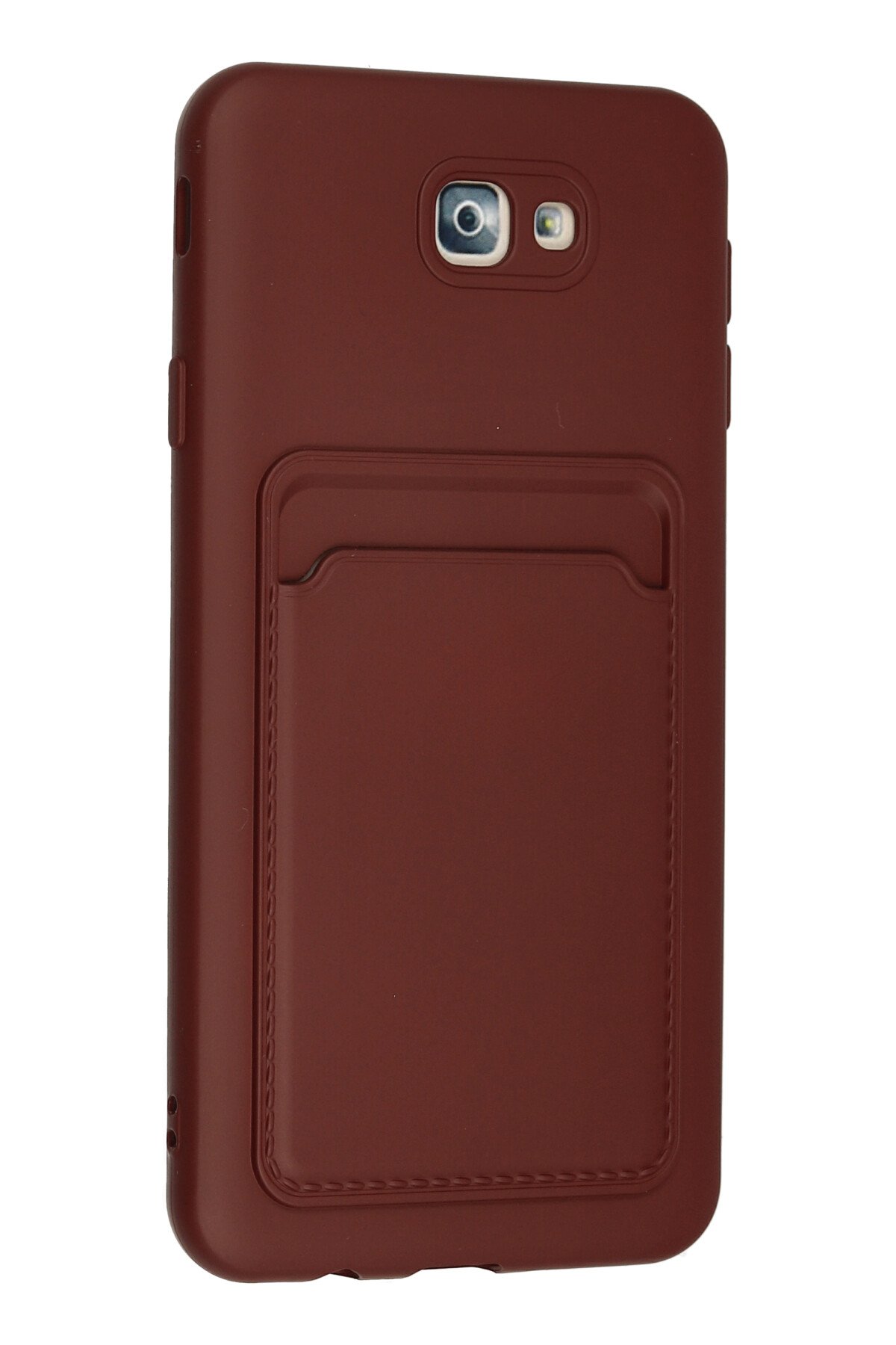 Newface Samsung Galaxy J7 Prime Kılıf Nano içi Kadife Silikon - Turuncu