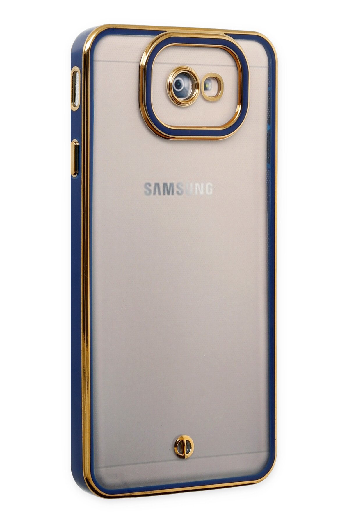 Newface Samsung Galaxy J7 Prime Kılıf Palm Buzlu Kamera Sürgülü Silikon - Sarı