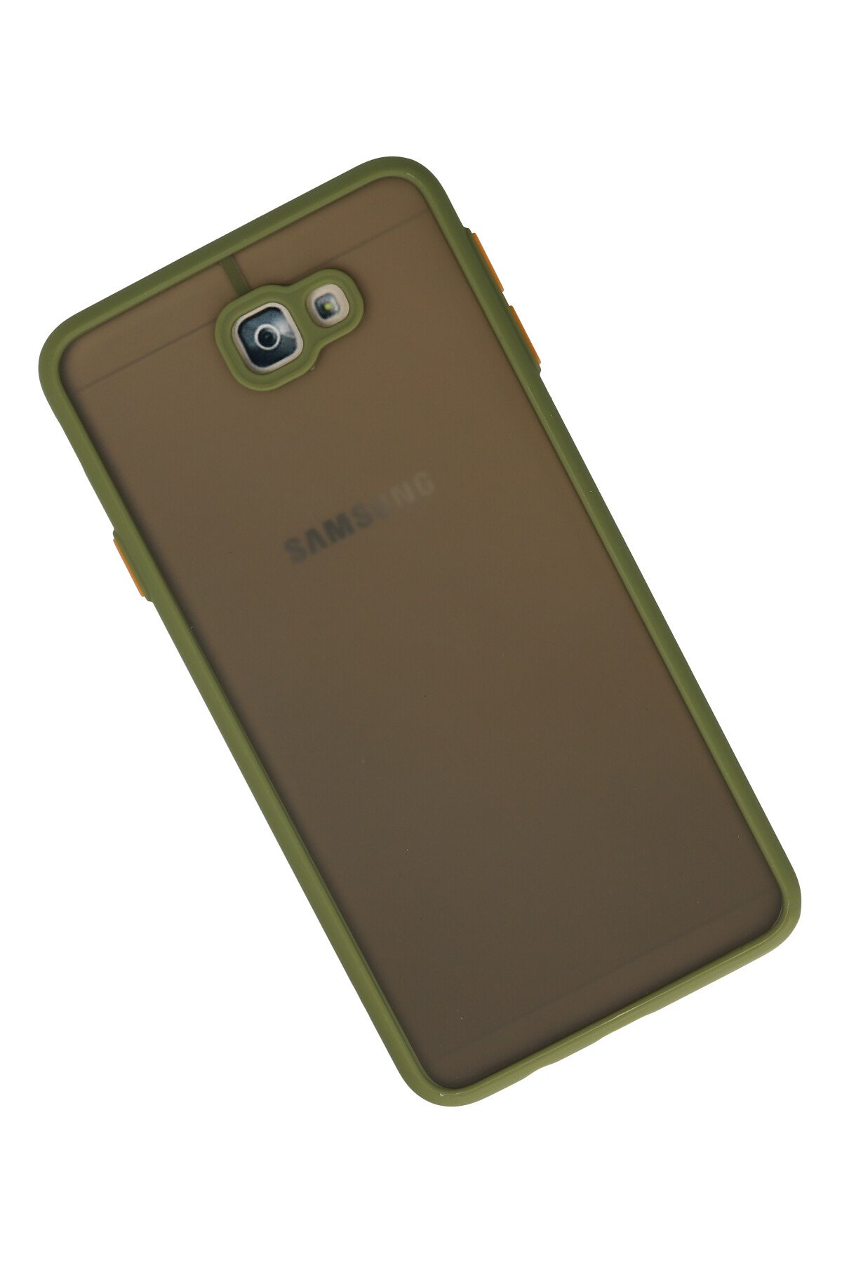 Newface Samsung Galaxy J7 Prime Kılıf Palm Buzlu Kamera Sürgülü Silikon - Kırmızı