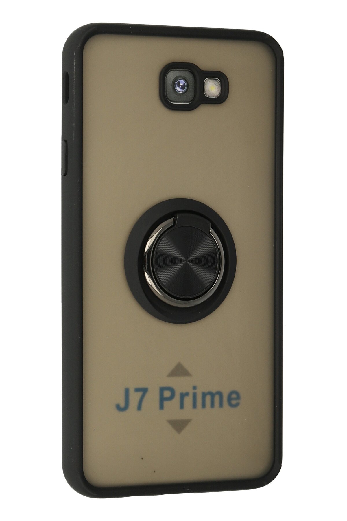 Newface Samsung Galaxy J7 Prime Kılıf Glass Kapak - Siyah