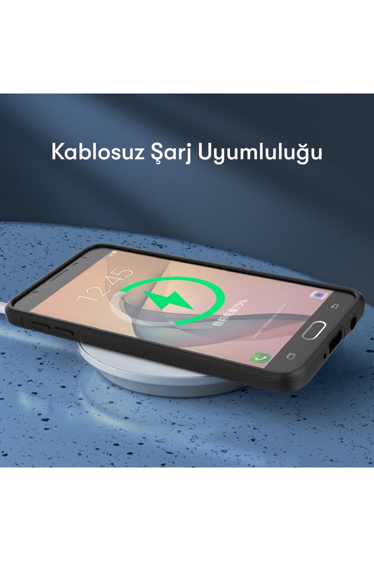Newface Samsung Galaxy J7 Prime Kılıf Nano içi Kadife Silikon - Kırmızı