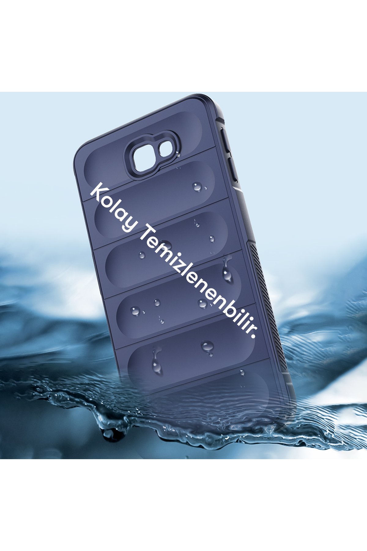Newface Samsung Galaxy J7 Prime Kılıf Nano içi Kadife Silikon - Kırmızı