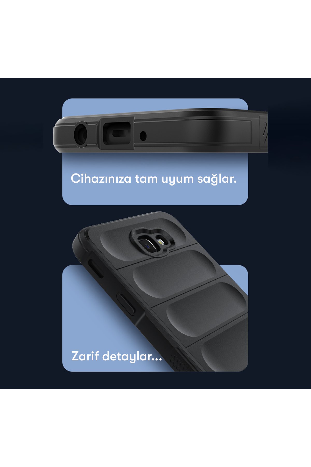 Newface Samsung Galaxy J7 Prime Kılıf Volet Silikon - Kırmızı