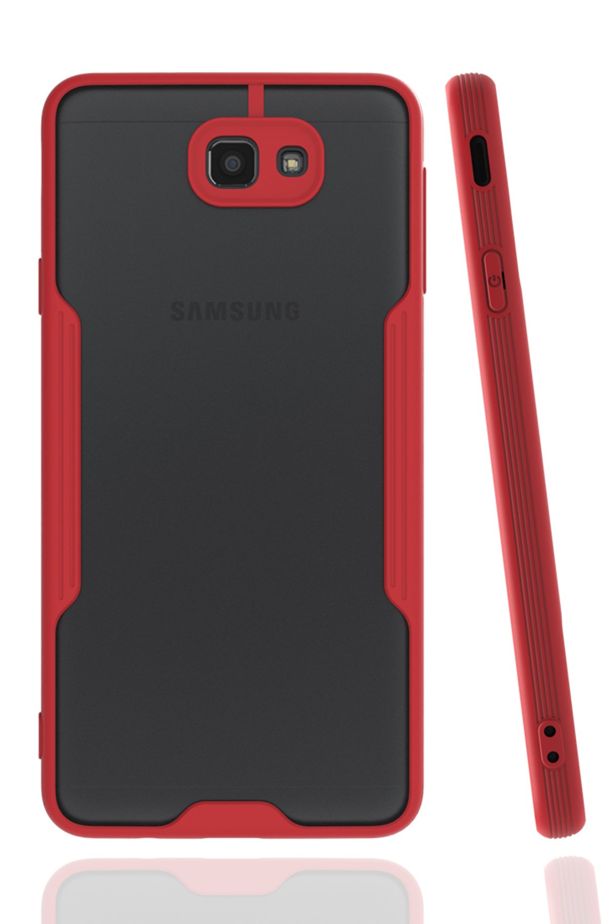 Newface Samsung Galaxy J7 Prime Kılıf Montreal Yüzüklü Silikon Kapak - Yeşil