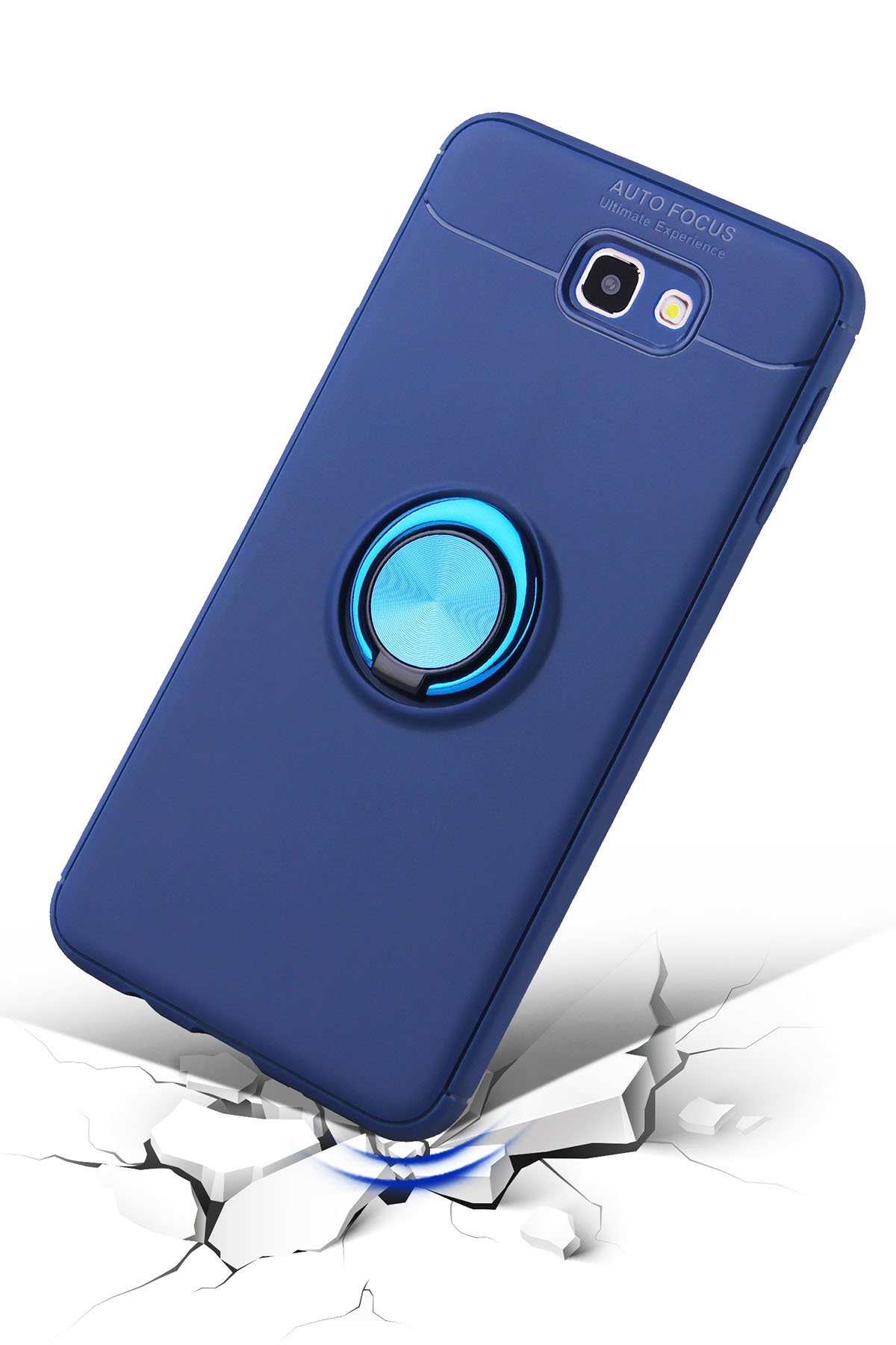 Newface Samsung Galaxy J7 Prime Kılıf Glass Kapak - Siyah