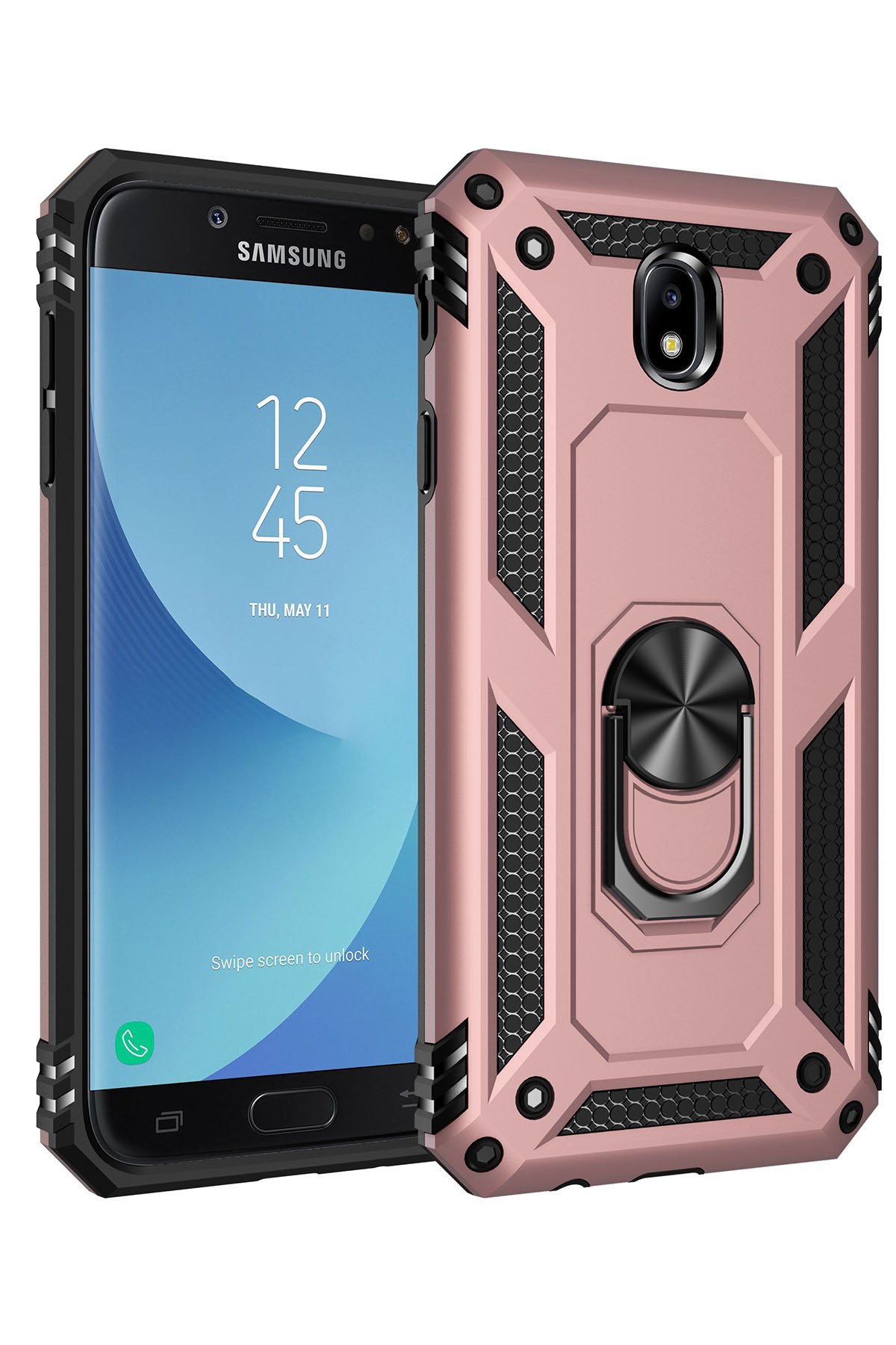 Newface Samsung Galaxy J7 Pro / J730 Kılıf Esila Silikon - Mor