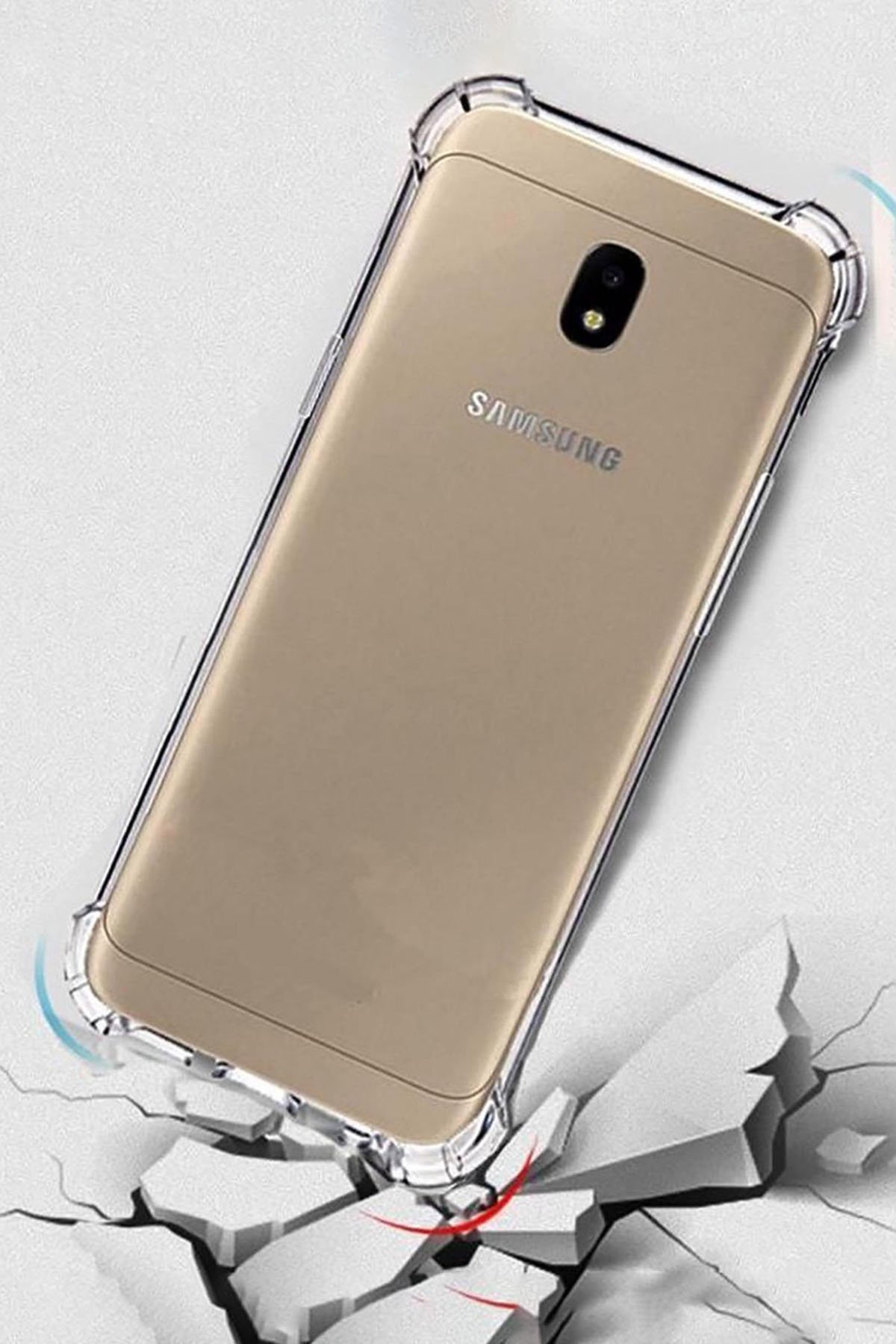Newface Samsung Galaxy J7 Pro / J730 Kılıf First Silikon - Siyah