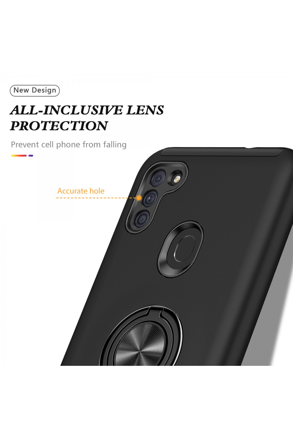 Newface Samsung Galaxy M11 Kılıf Sofya Yüzüklü Silikon Kapak - Yeşil