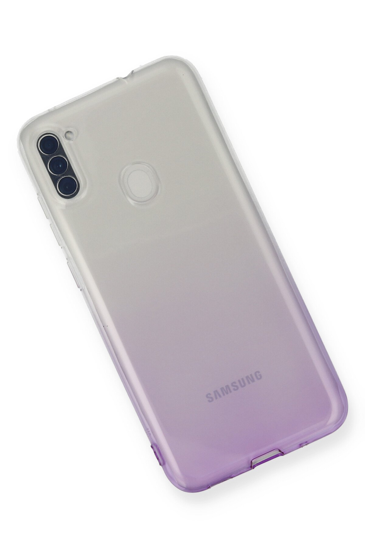 Newface Samsung Galaxy A11 Kılıf Sofya Yüzüklü Silikon Kapak - Gold