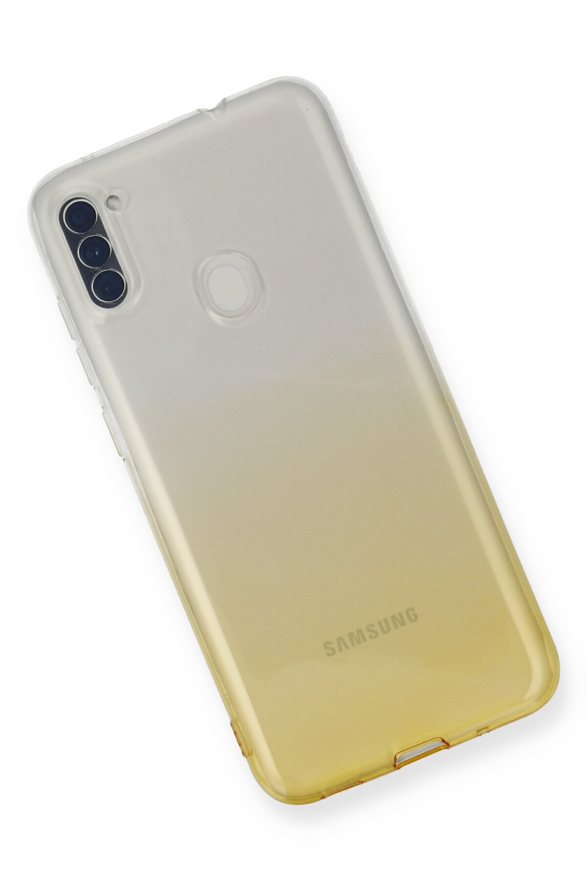 Newface Samsung Galaxy A11 Kılıf Focus Derili Silikon - Kırmızı