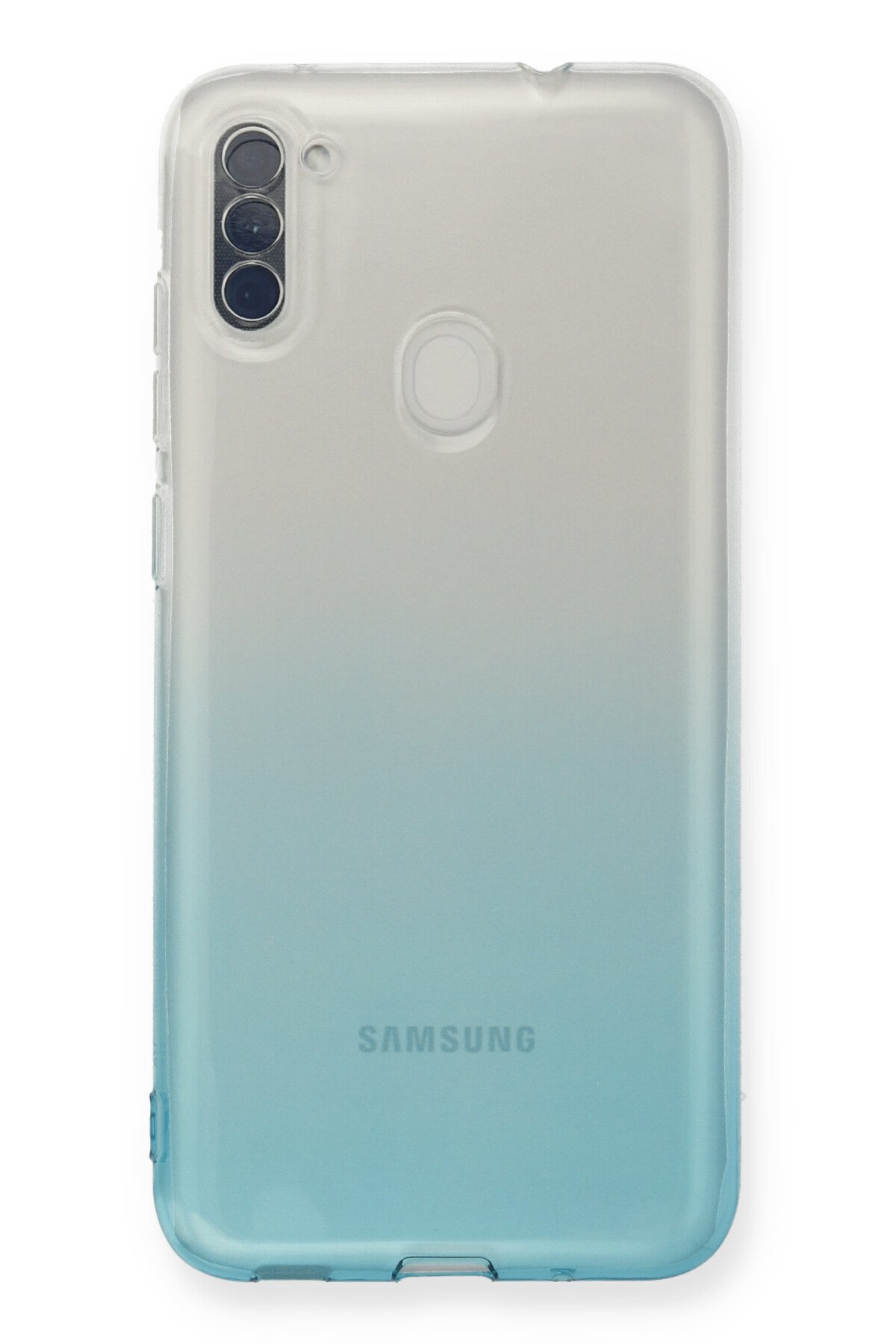 Newface Samsung Galaxy M11 Kılıf Nano içi Kadife Silikon - Turkuaz