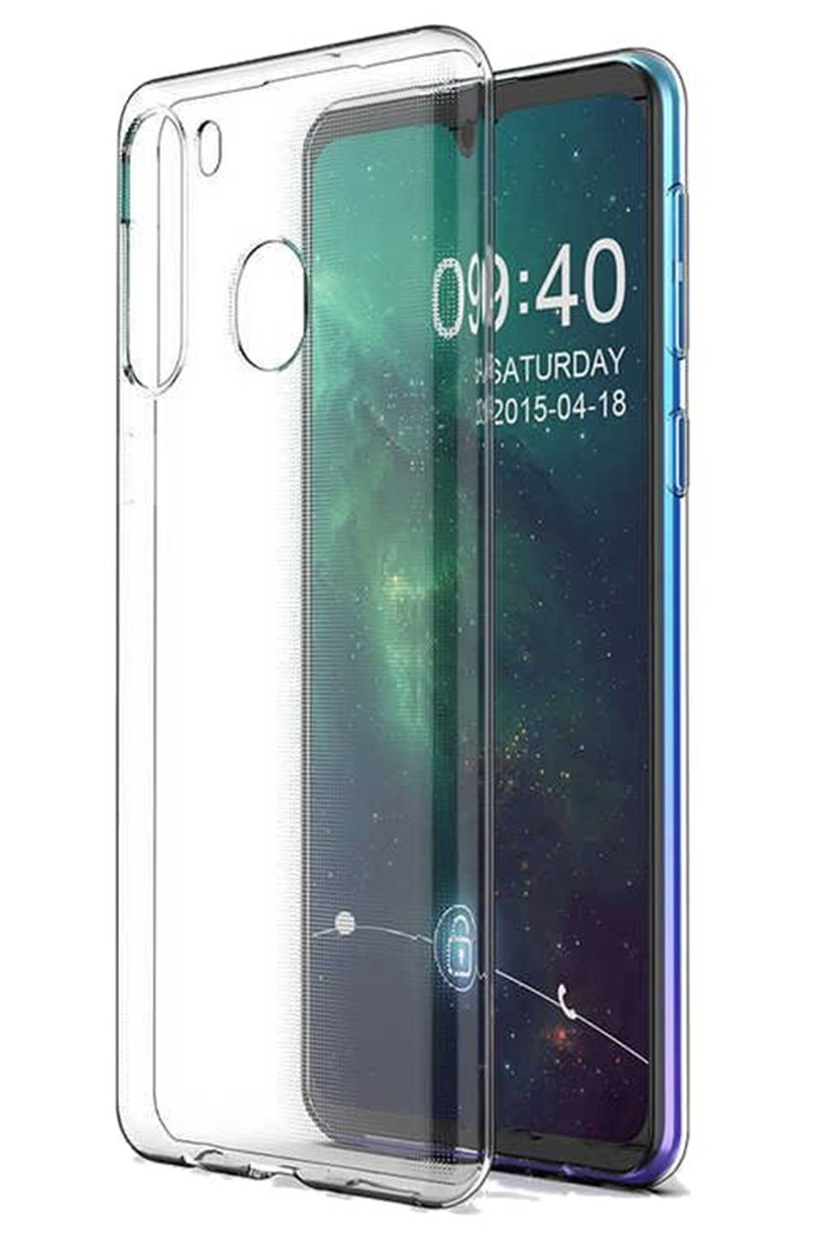 Newface Samsung Galaxy M11 Kılıf Palm Buzlu Kamera Sürgülü Silikon - Kırmızı