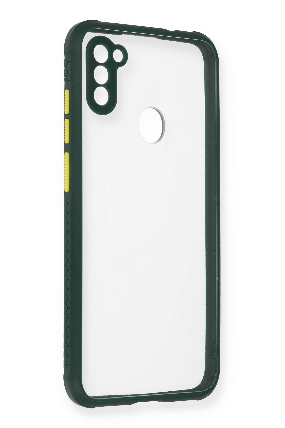 Newface Samsung Galaxy M11 Kılıf Miami Şeffaf Silikon - Lacivert