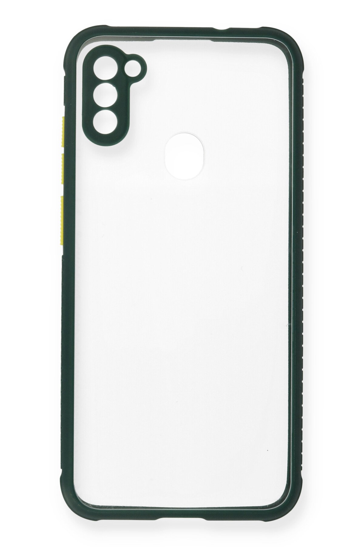 Newface Samsung Galaxy M11 Kılıf Miami Şeffaf Silikon - Lacivert