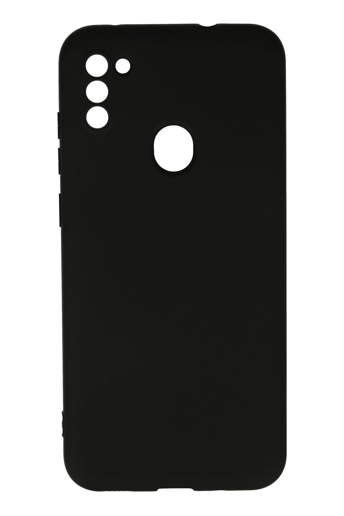 Newface Samsung Galaxy M11 Kılıf Elit Yüzüklü Kapak - Siyah