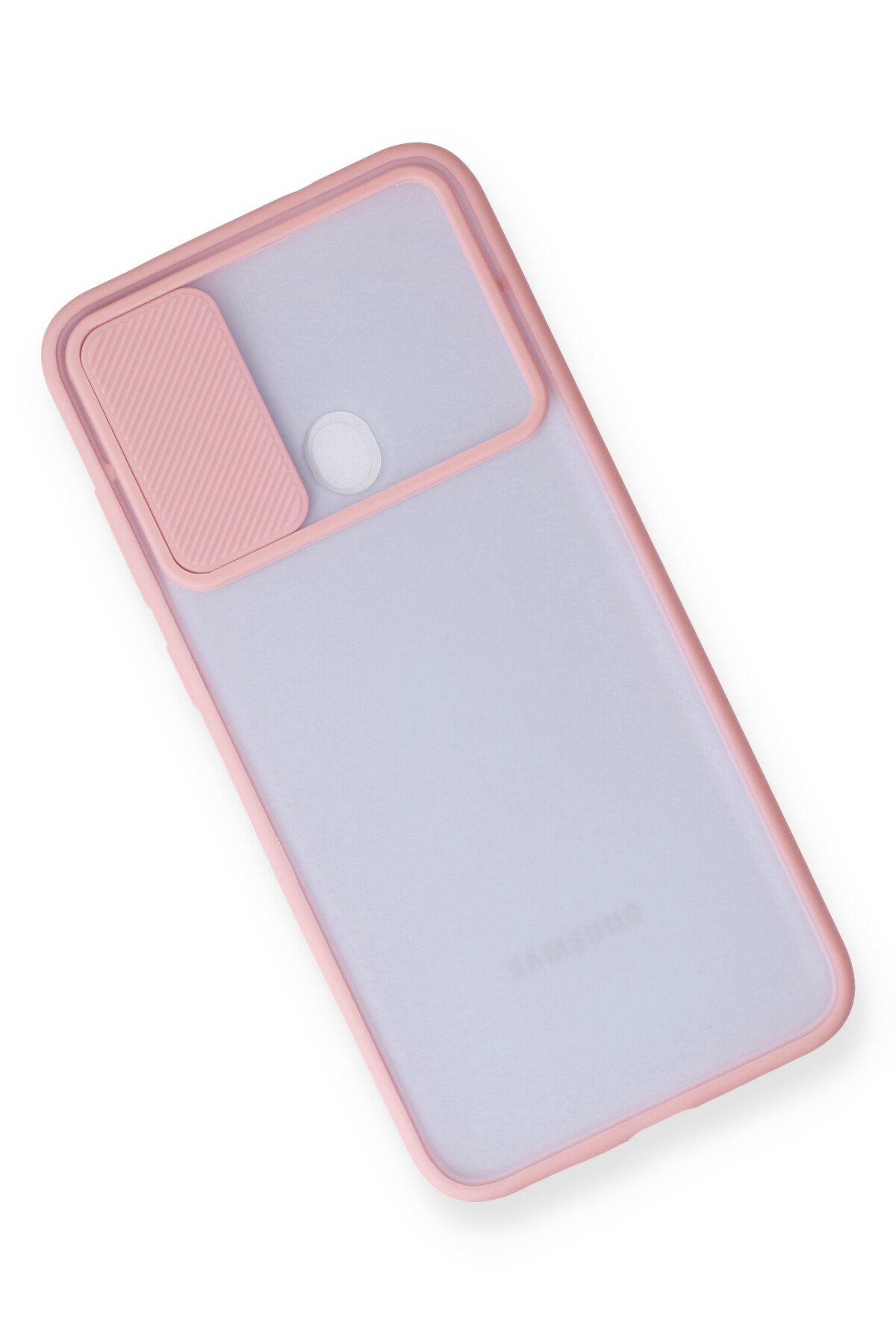 Newface Samsung Galaxy M11 Kılıf Platin Silikon - Pembe