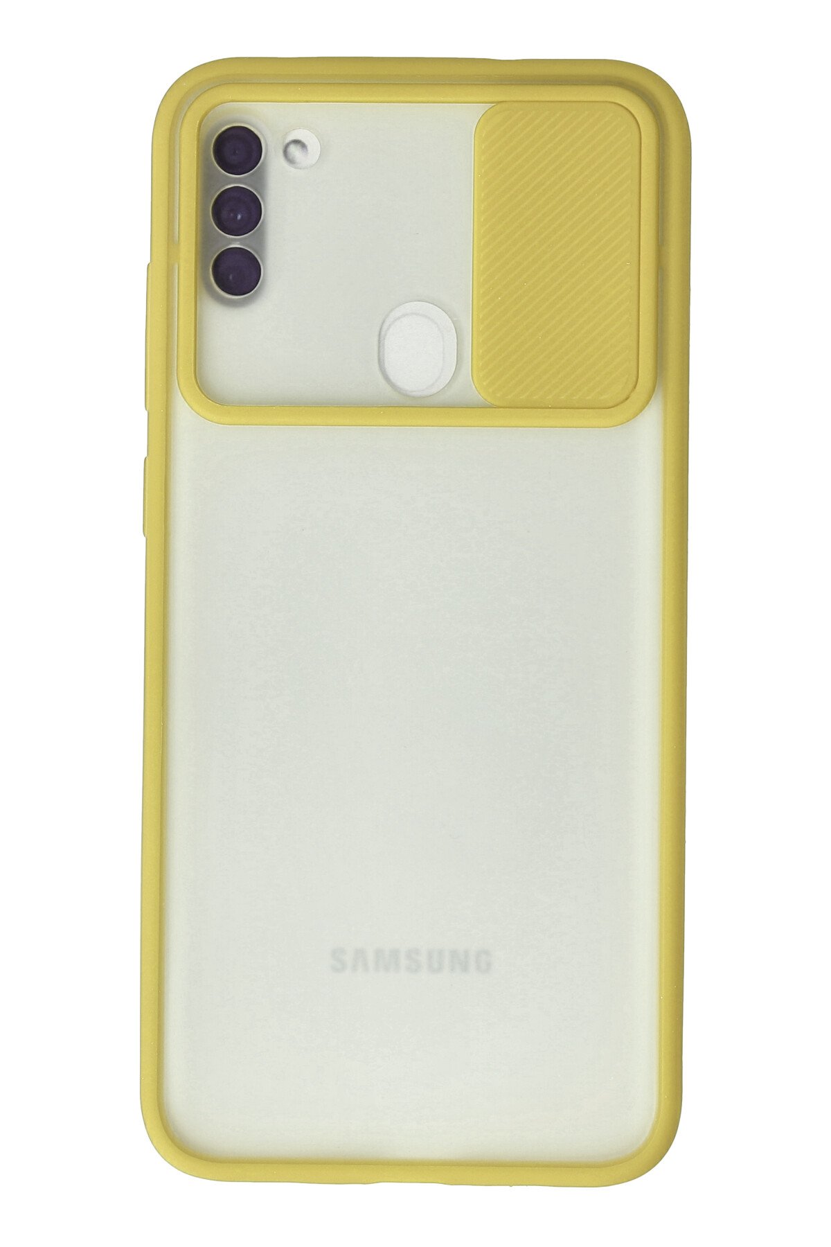 Newface Samsung Galaxy M11 Kılıf Auto Focus Karbon Kapak - Siyah