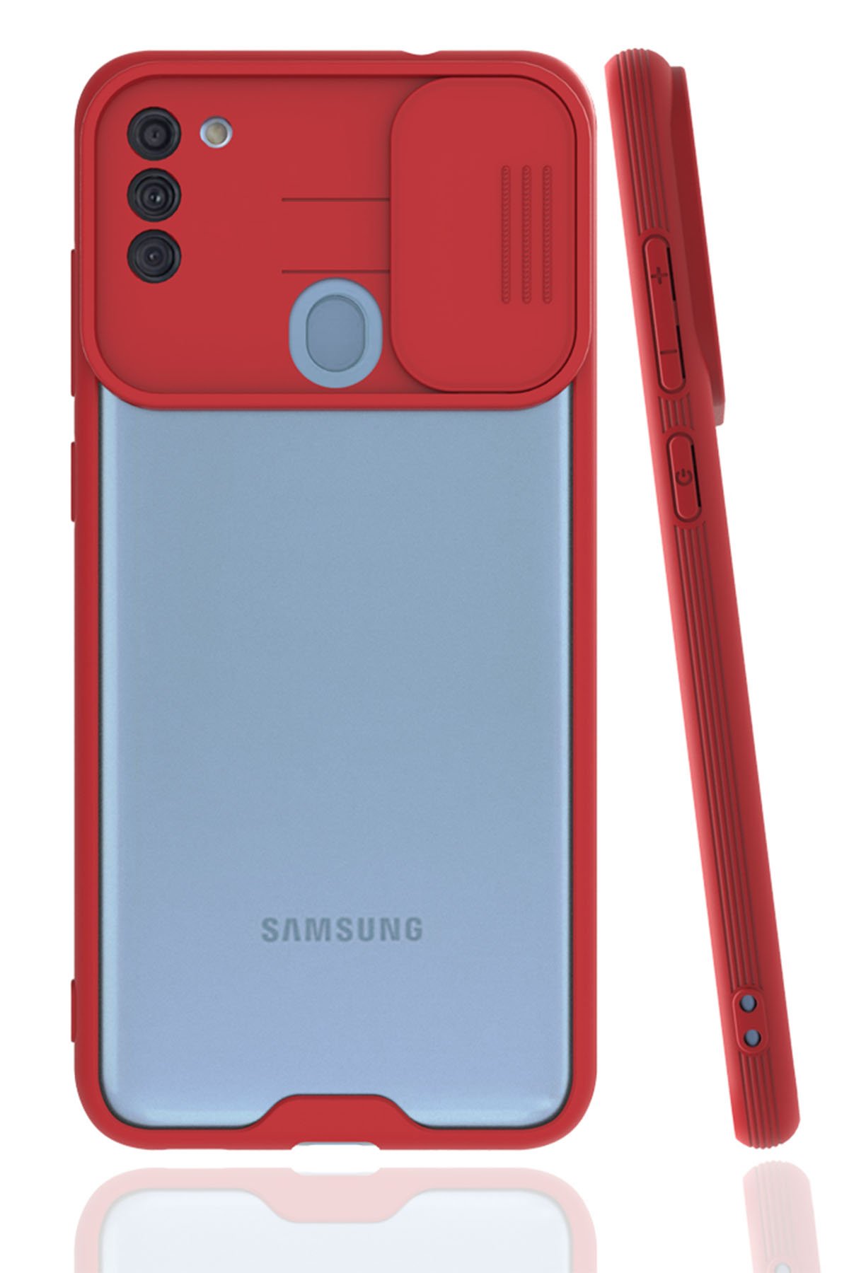 Newface Samsung Galaxy A11 Kılıf Zegna Yüzüklü Silikon Kapak - Koyu Yeşil