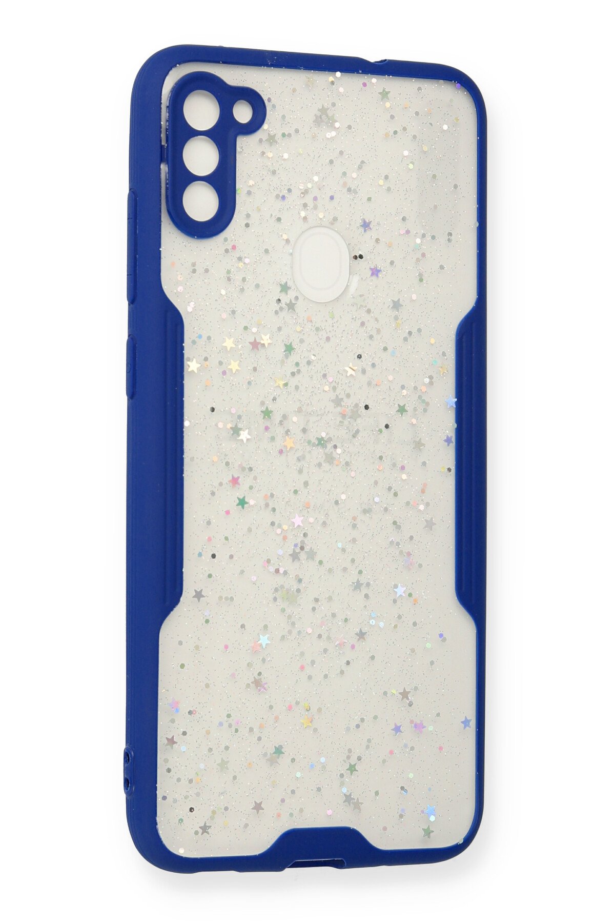 Newface Samsung Galaxy M11 Kılıf Auto Focus Karbon Kapak - Siyah