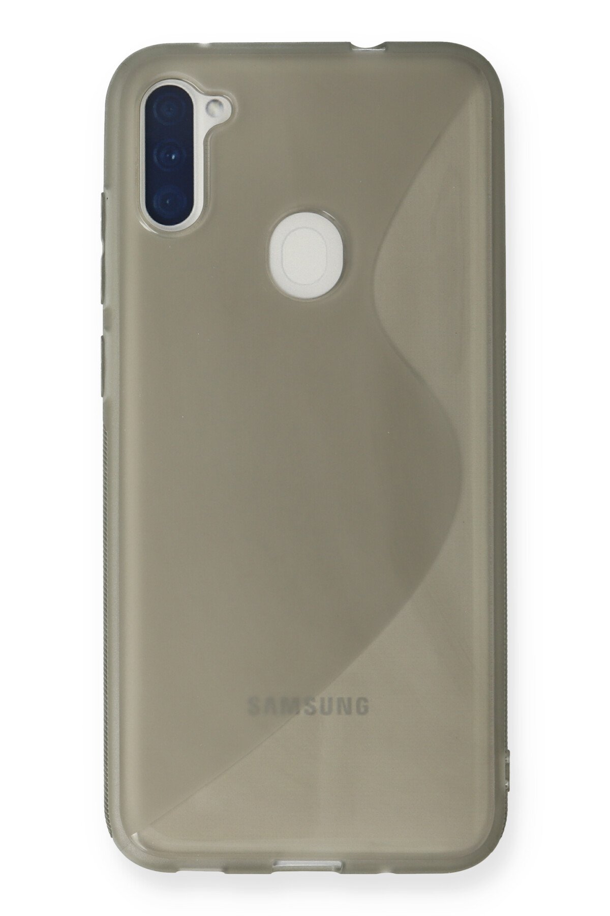 Newface Samsung Galaxy M11 Kılıf Viktor Yüzüklü Silikon - Sarı