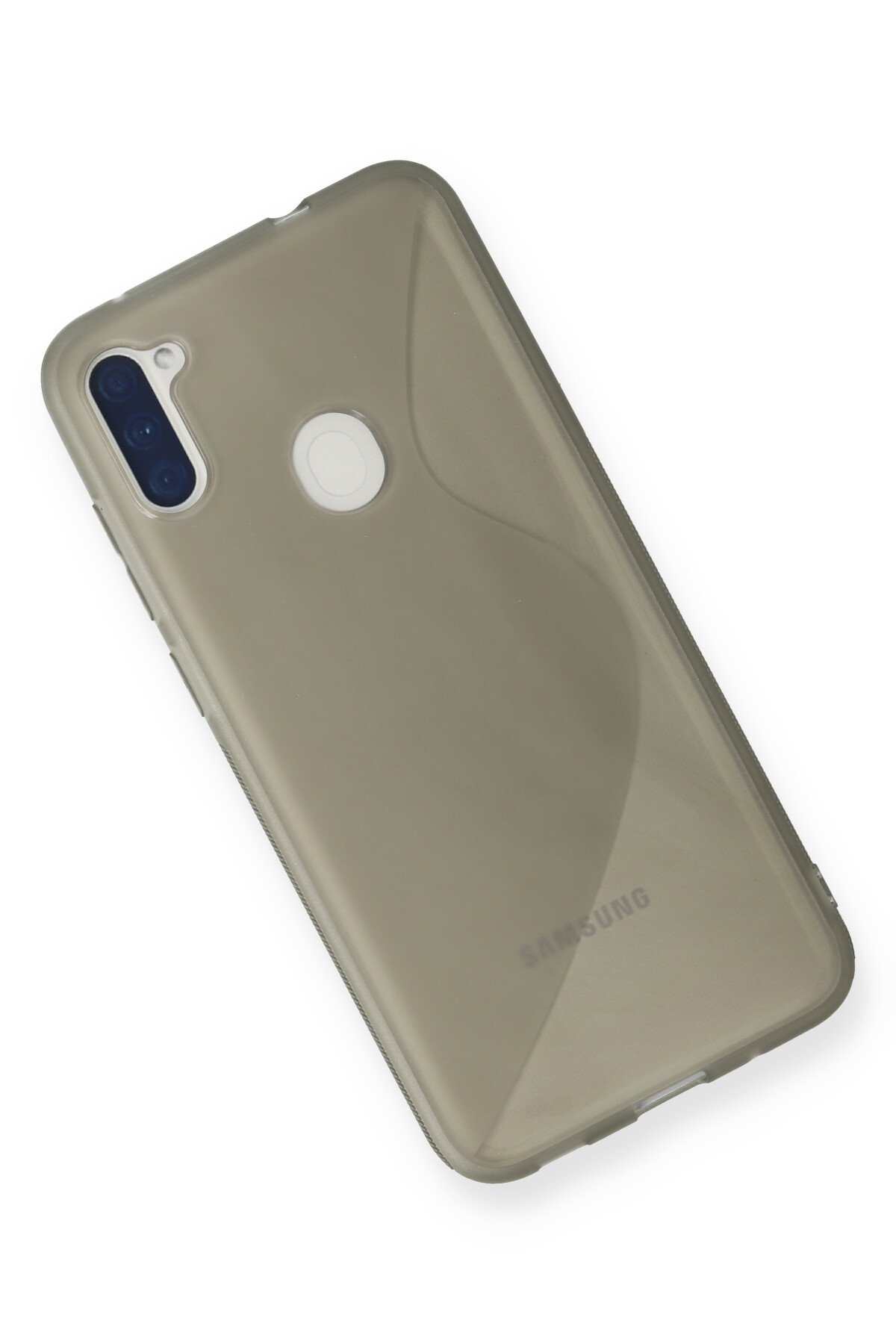 Newface Samsung Galaxy M11 Kılıf Viktor Yüzüklü Silikon - Sarı