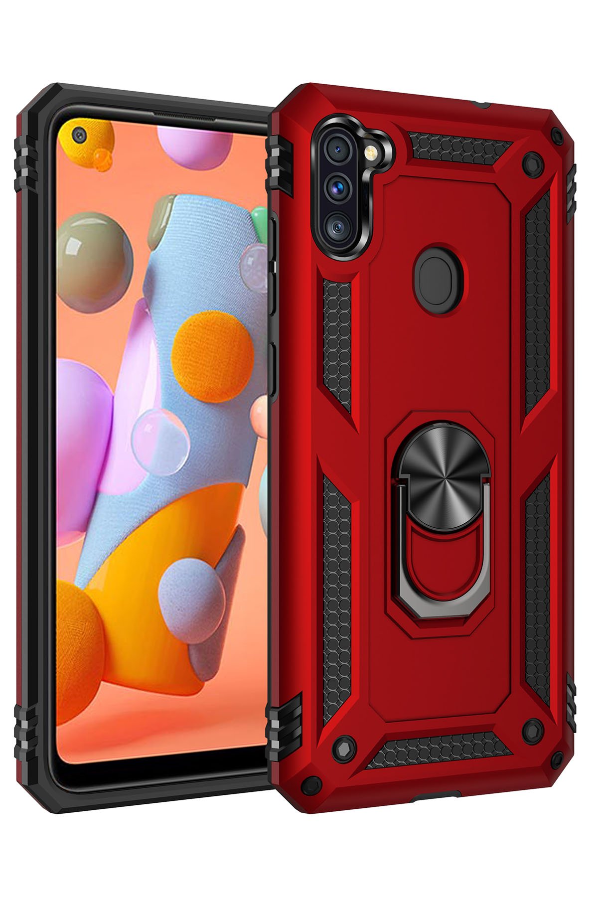 Newface Samsung Galaxy M11 Kılıf Montreal Silikon Kapak - Pembe