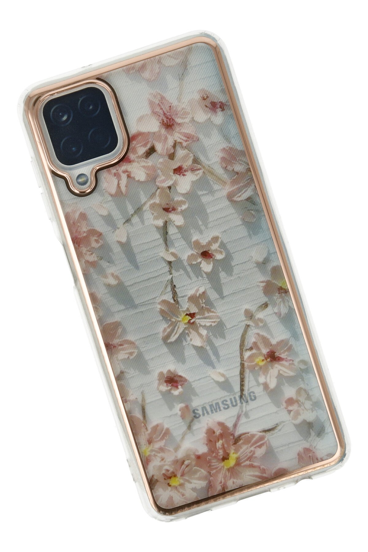 Newface Samsung Galaxy M12 Kılıf Palm Buzlu Kamera Sürgülü Silikon - Siyah