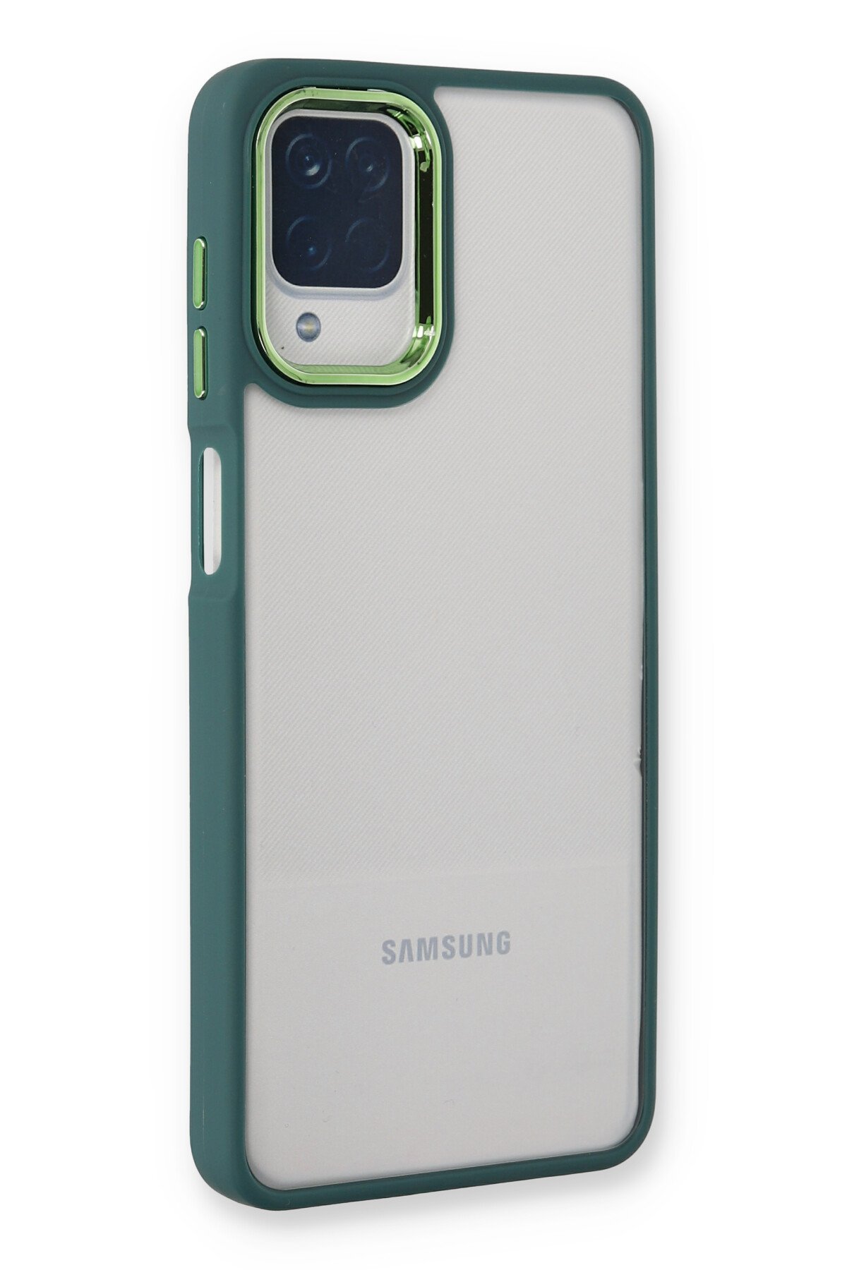 Newface Samsung Galaxy M12 Kılıf Zuma Kartvizitli Yüzüklü Silikon - Siyah