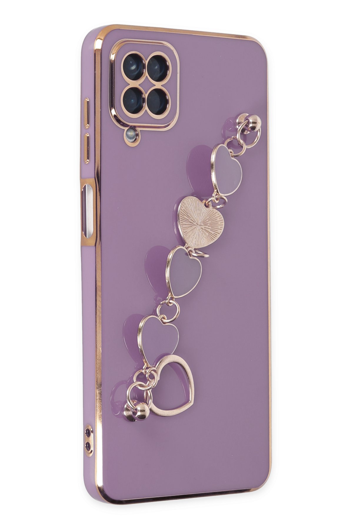 Newface Samsung Galaxy M12 Kılıf Lansman Glass Kapak - Siyah