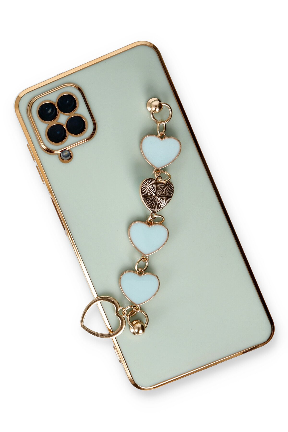 Newface Samsung Galaxy M12 Kılıf Range Yüzüklü Silikon - Kırmızı