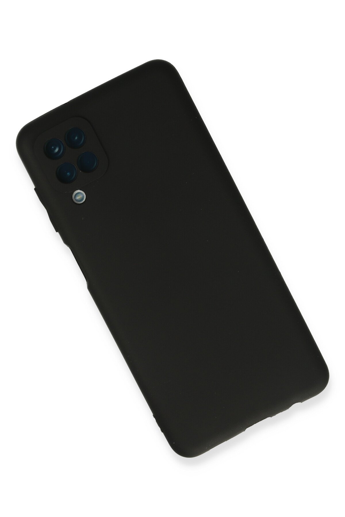 Newface Samsung Galaxy M12 Kılıf Mega Standlı Silikon - Siyah