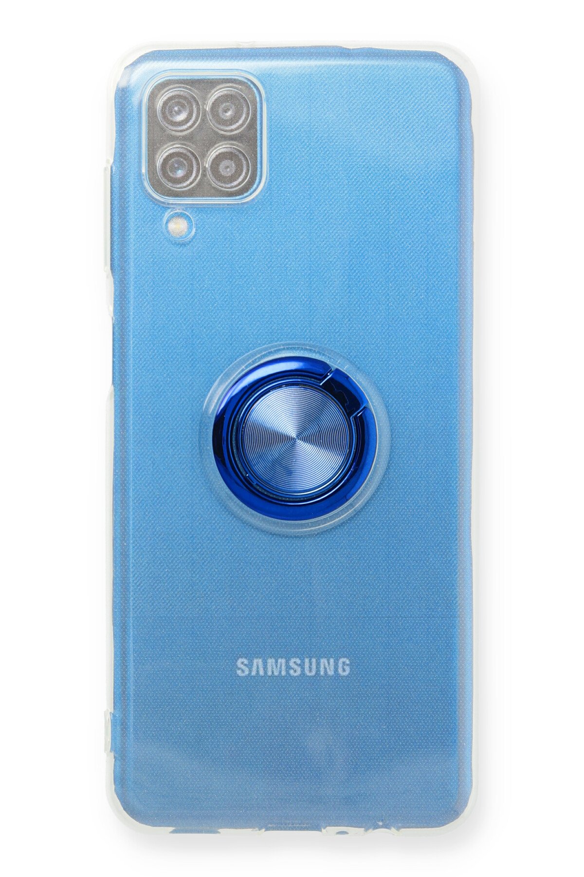 Newface Samsung Galaxy M12 Kılıf Mega Standlı Silikon - Kırmızı