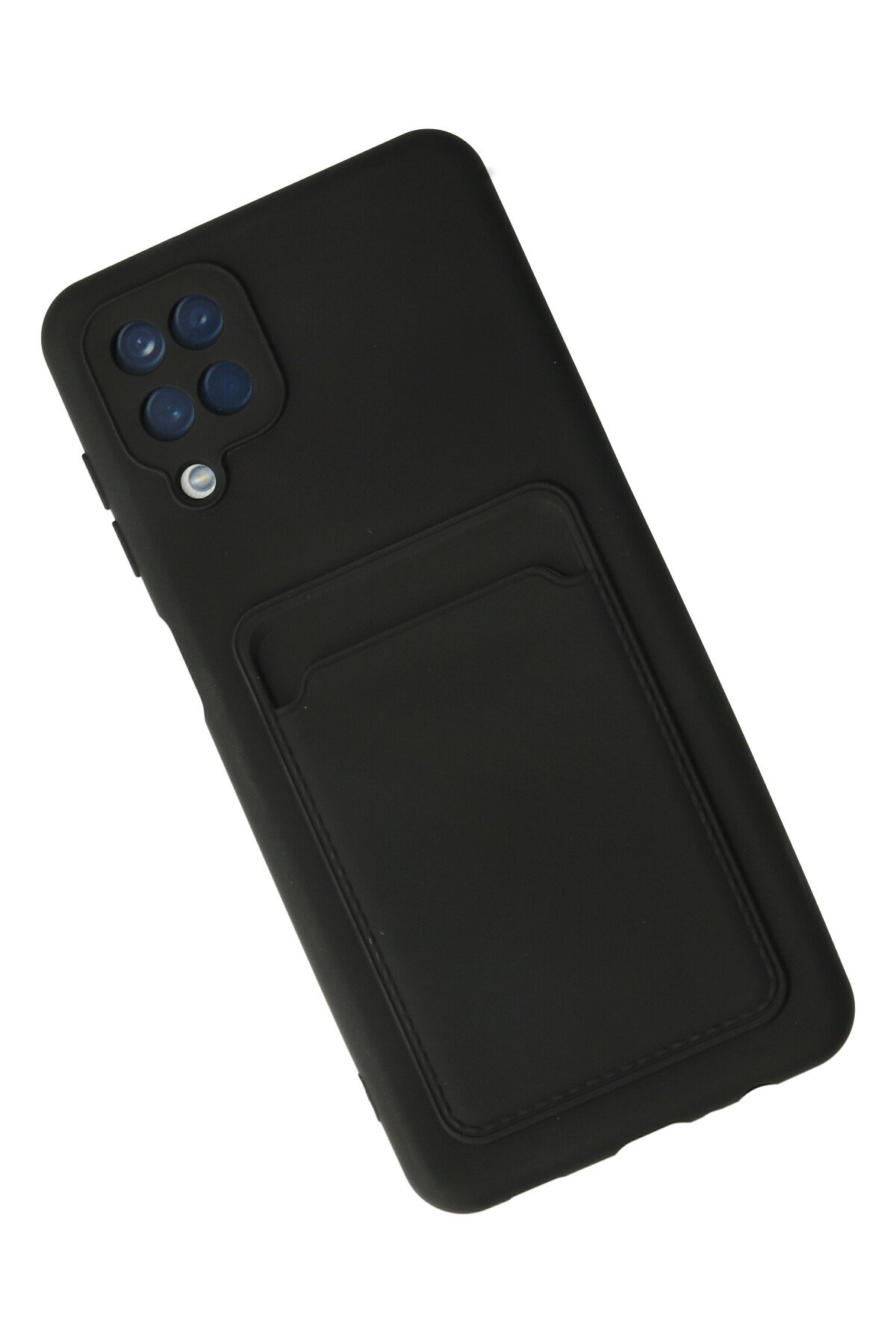 Newface Samsung Galaxy M12 Kılıf Palm Buzlu Kamera Sürgülü Silikon - Kırmızı