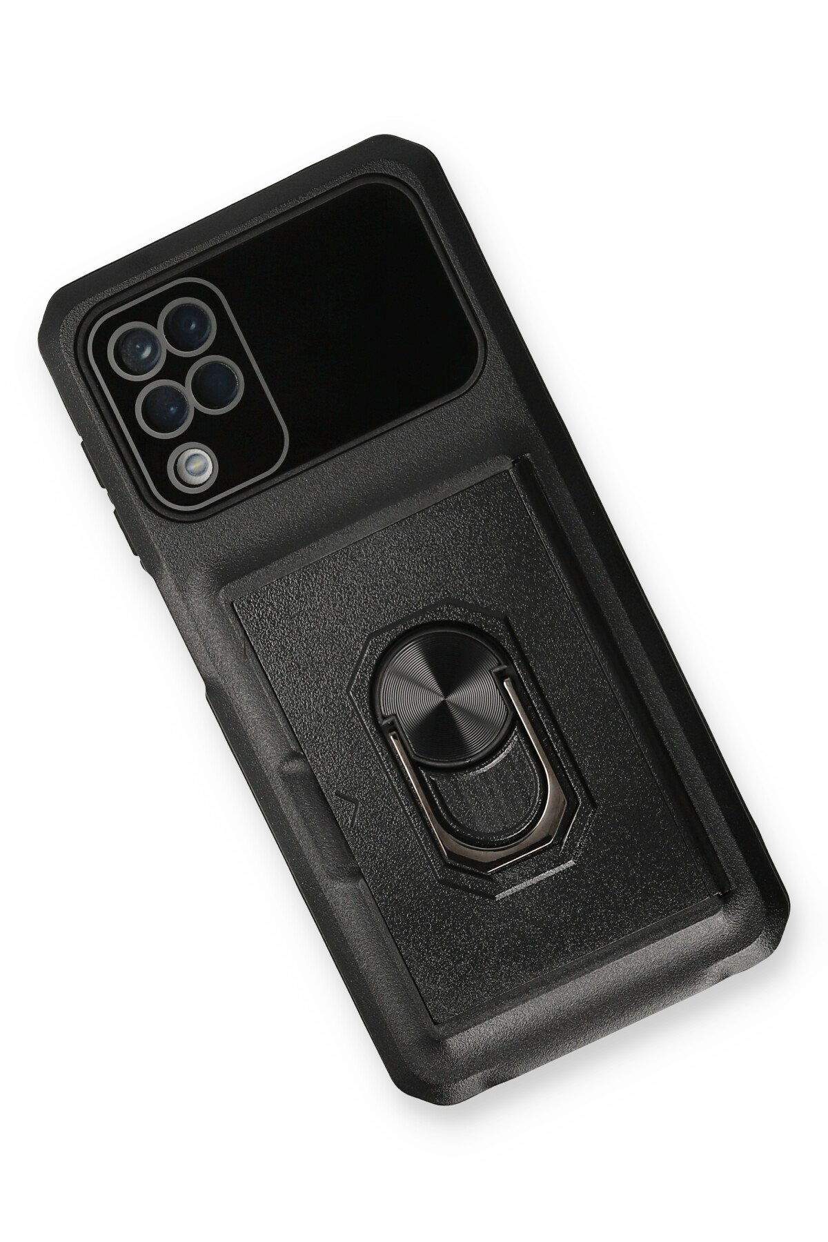 Newface Samsung Galaxy M12 Kılıf Auto Focus Karbon Kapak - Lacivert