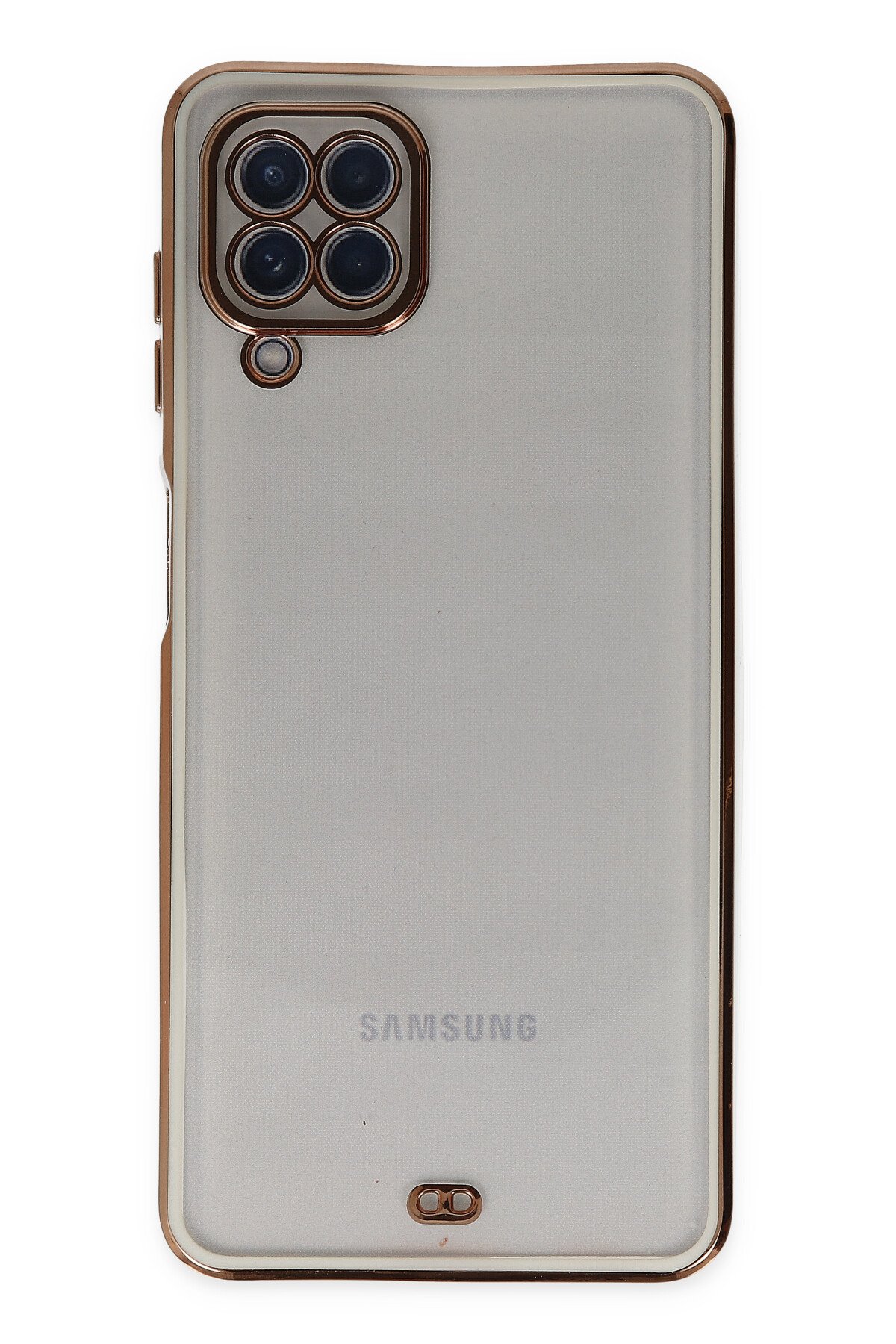 Newface Samsung Galaxy M12 Kılıf Palm Buzlu Kamera Sürgülü Silikon - Siyah