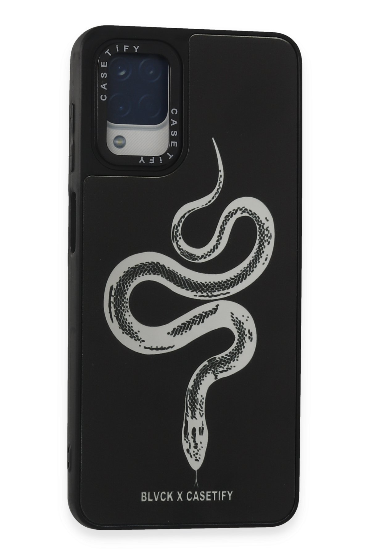 Newface Samsung Galaxy M12 Kılıf Glass Kapak - Beyaz