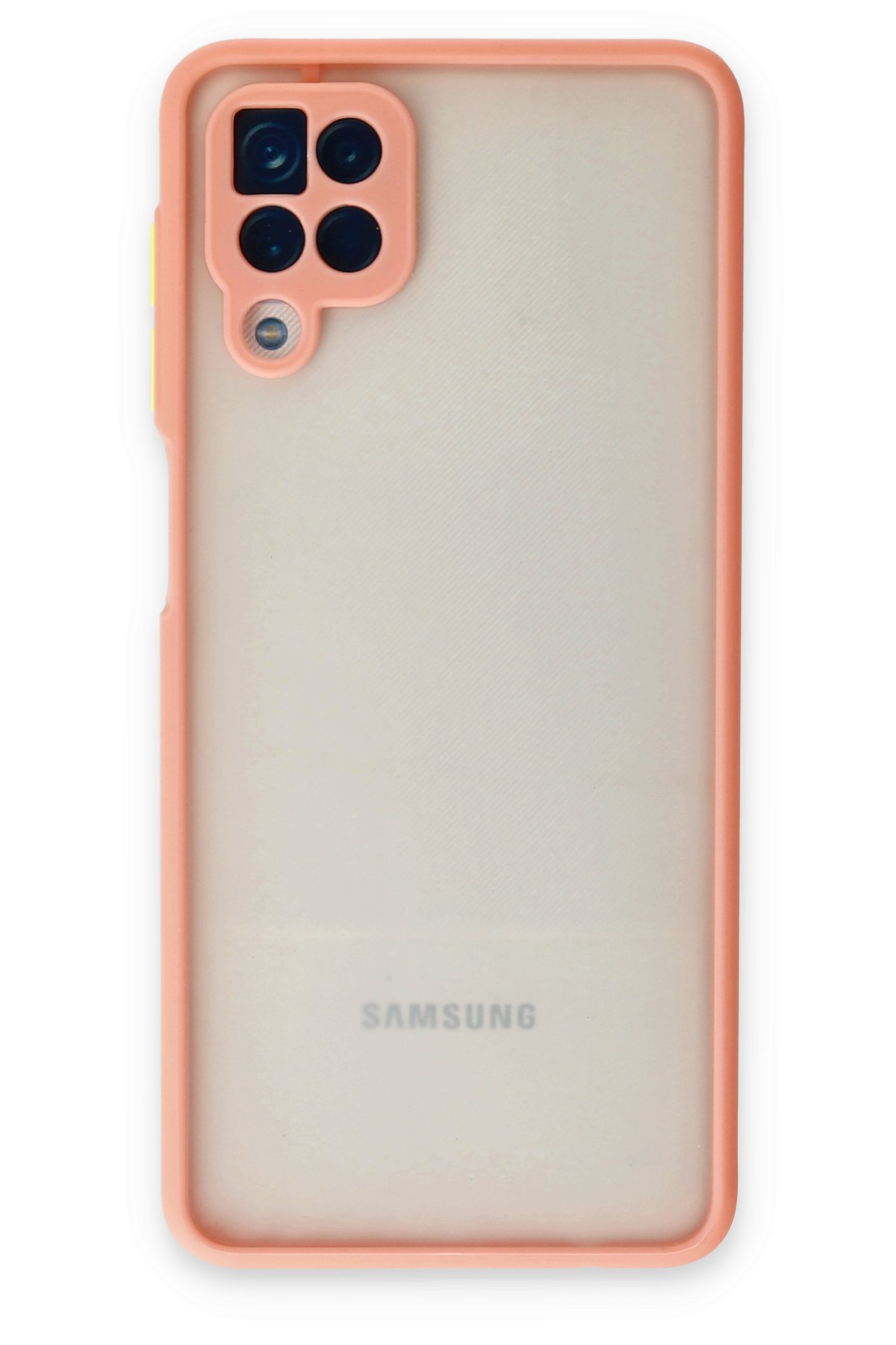 Newface Samsung Galaxy M12 Kılıf Pars Lens Yüzüklü Silikon - Yeşil