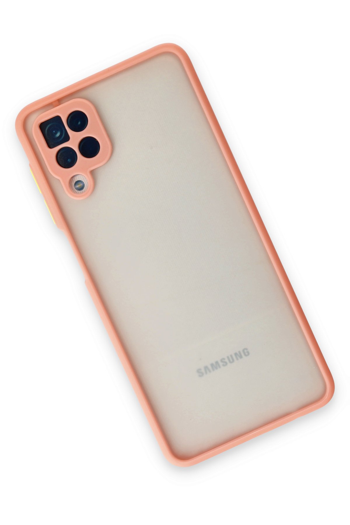 Newface Samsung Galaxy M12 Kılıf Pars Lens Yüzüklü Silikon - Yeşil