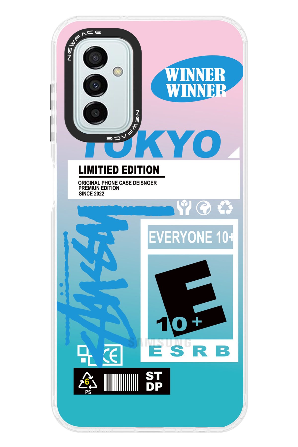 Newface Samsung Galaxy M13 Kılıf Platin Silikon - Yeşil