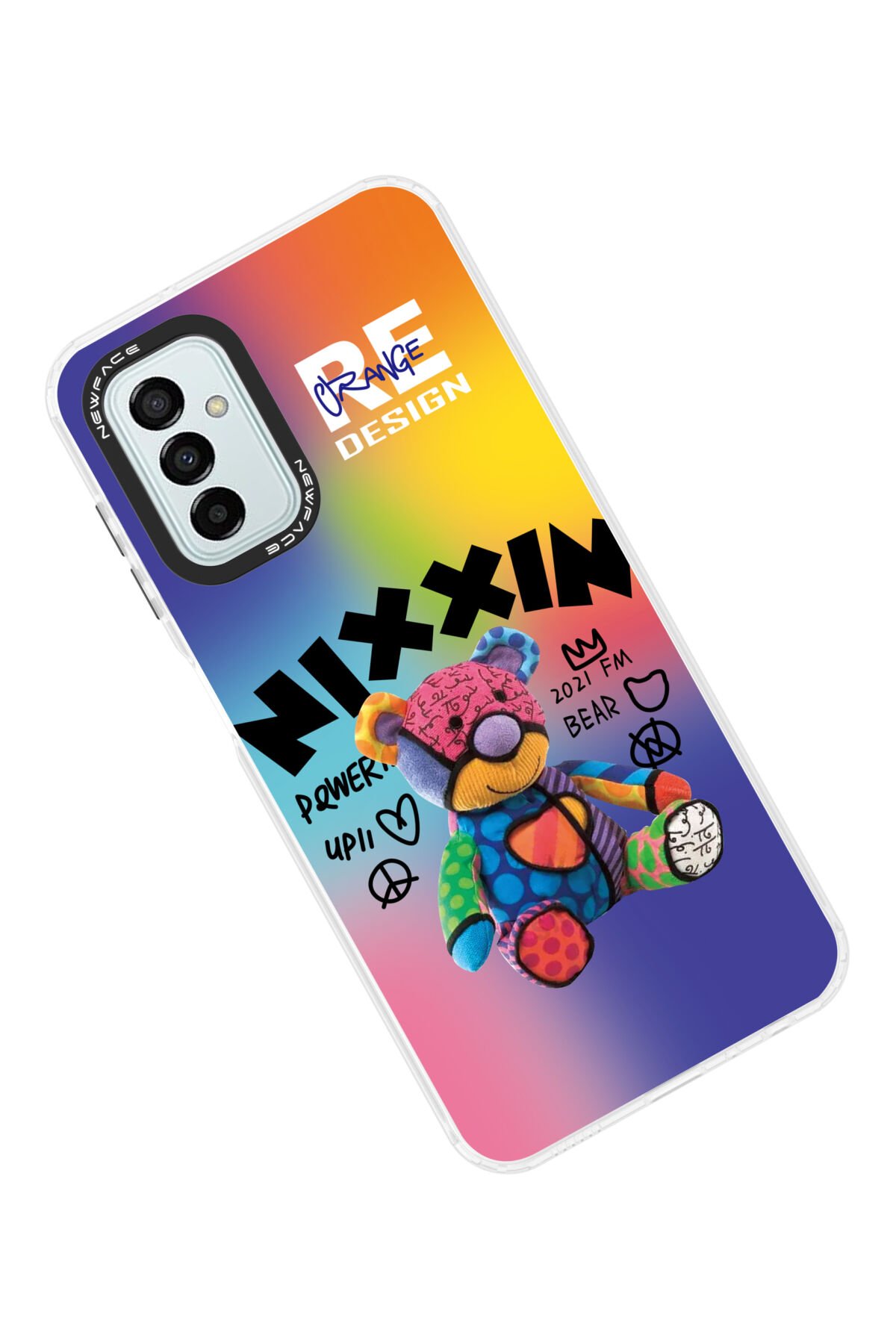 Newface Samsung Galaxy M13 Kılıf Esila Silikon - Siyah